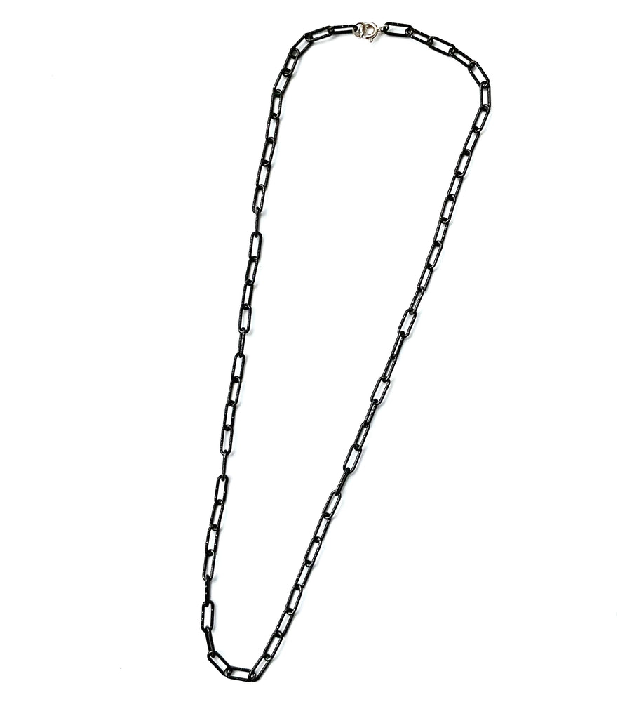 Black Paperclip Necklace