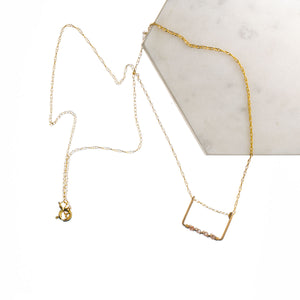 Rosalee Rectangle Necklace